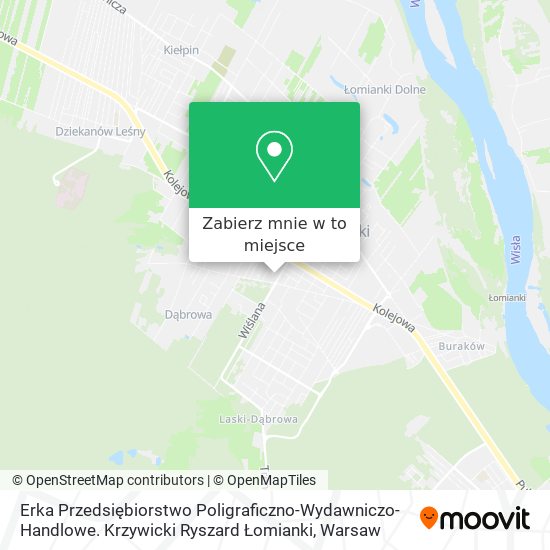 Mapa Erka Przedsiębiorstwo Poligraficzno-Wydawniczo-Handlowe. Krzywicki Ryszard Łomianki