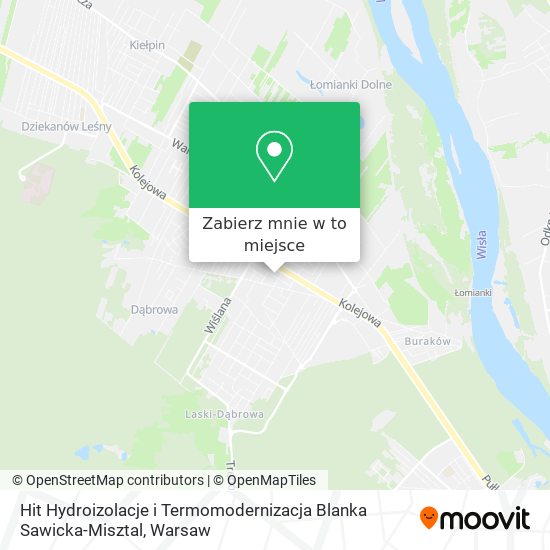 Mapa Hit Hydroizolacje i Termomodernizacja Blanka Sawicka-Misztal