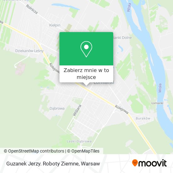 Mapa Guzanek Jerzy. Roboty Ziemne