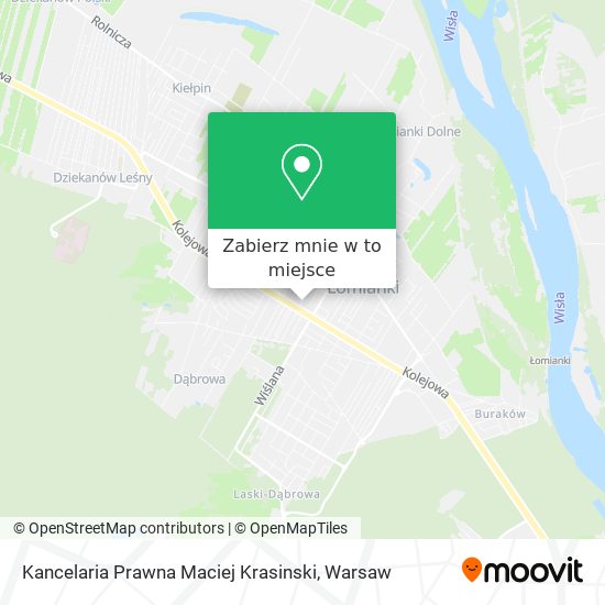 Mapa Kancelaria Prawna Maciej Krasinski