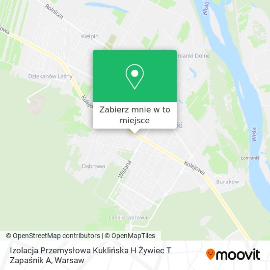 Mapa Izolacja Przemysłowa Kuklińska H Żywiec T Zapaśnik A