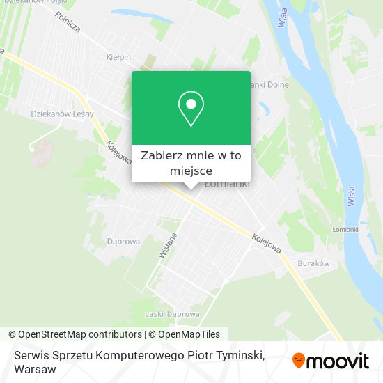 Mapa Serwis Sprzetu Komputerowego Piotr Tyminski