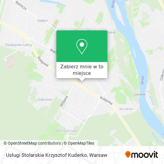 Mapa Usługi Stolarskie Krzysztof Kuderko