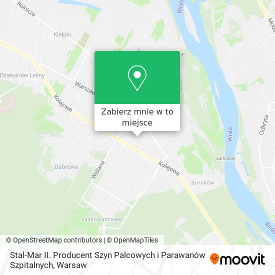 Mapa Stal-Mar II. Producent Szyn Palcowych i Parawanów Szpitalnych