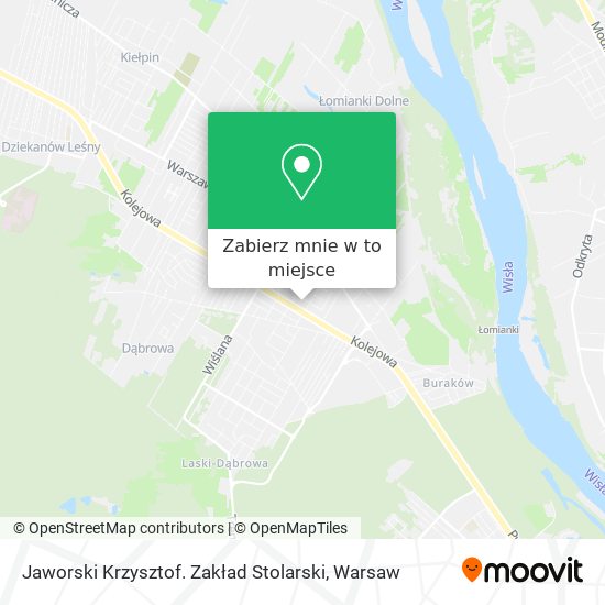 Mapa Jaworski Krzysztof. Zakład Stolarski