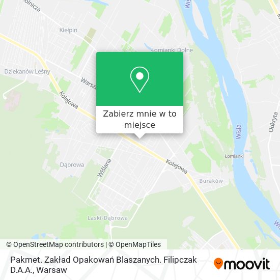 Mapa Pakmet. Zakład Opakowań Blaszanych. Filipczak D.A.A.