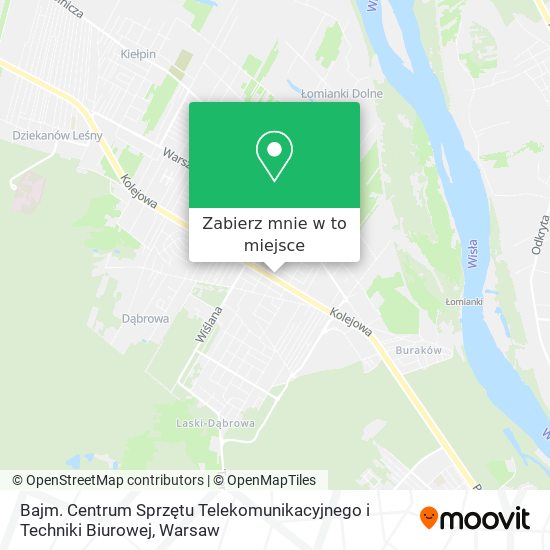 Mapa Bajm. Centrum Sprzętu Telekomunikacyjnego i Techniki Biurowej