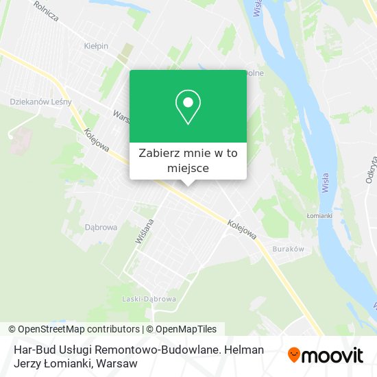 Mapa Har-Bud Usługi Remontowo-Budowlane. Helman Jerzy Łomianki