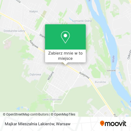 Mapa Majkar Mieszalnia Lakierów