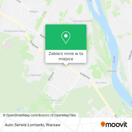 Mapa Auto Serwis Łomianki