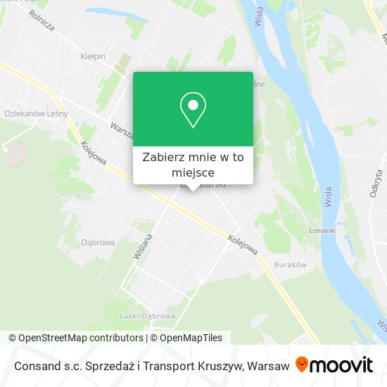 Mapa Consand s.c. Sprzedaż i Transport Kruszyw