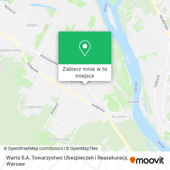 Mapa Warta S.A. Towarzystwo Ubezpieczeń i Reasekuracji