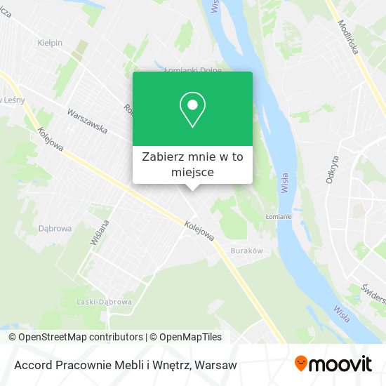 Mapa Accord Pracownie Mebli i Wnętrz