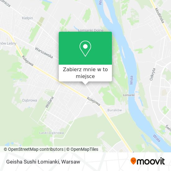 Mapa Geisha Sushi Łomianki