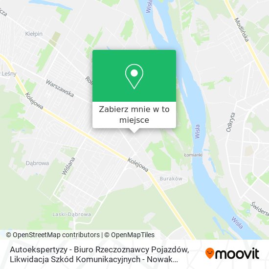 Mapa Autoekspertyzy - Biuro Rzeczoznawcy Pojazdów, Likwidacja Szkód Komunikacyjnych - Nowak Jarosław