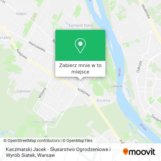 Mapa Kaczmarski Jacek - Ślusarstwo Ogrodzeniowe i Wyrób Siatek