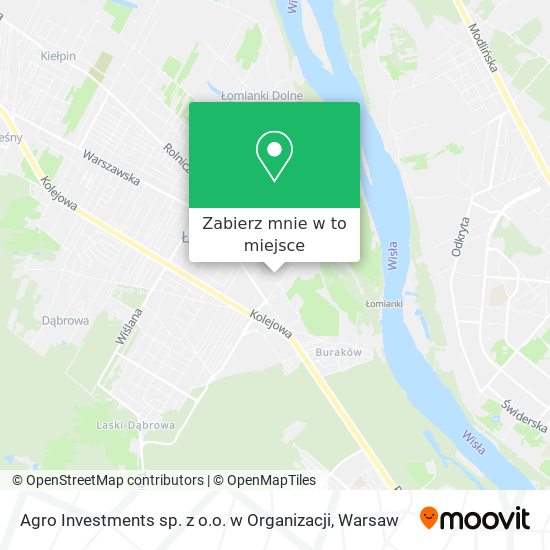 Mapa Agro Investments sp. z o.o. w Organizacji