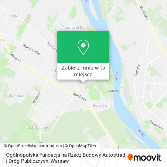 Mapa Ogólnopolska Fundacja na Rzecz Budowy Autostrad i Dróg Publicznych