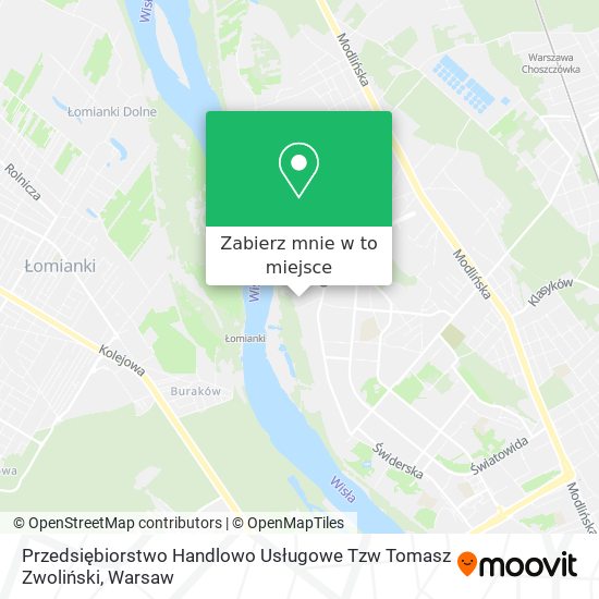 Mapa Przedsiębiorstwo Handlowo Usługowe Tzw Tomasz Zwoliński