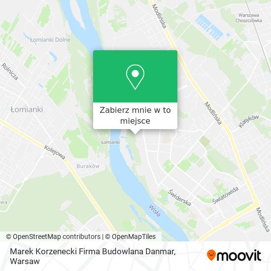 Mapa Marek Korzenecki Firma Budowlana Danmar