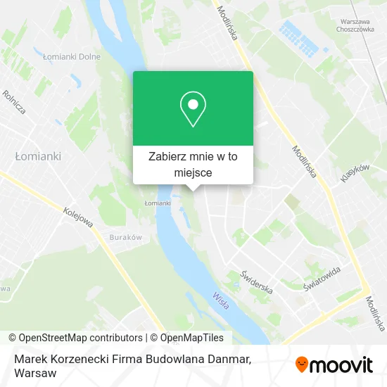 Mapa Marek Korzenecki Firma Budowlana Danmar