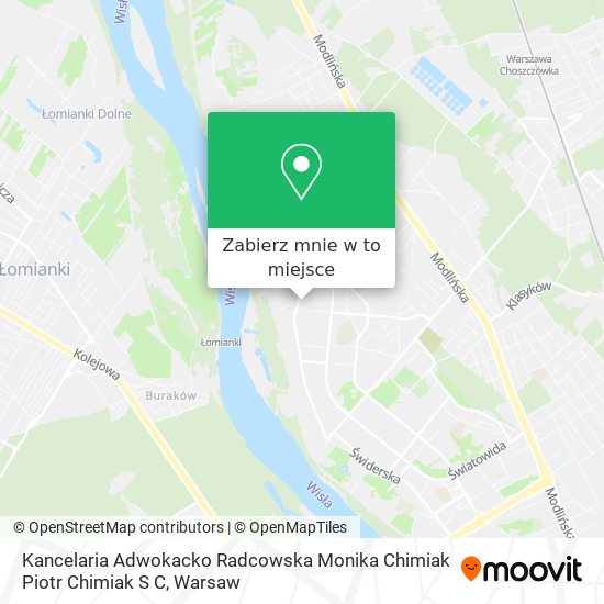 Mapa Kancelaria Adwokacko Radcowska Monika Chimiak Piotr Chimiak S C