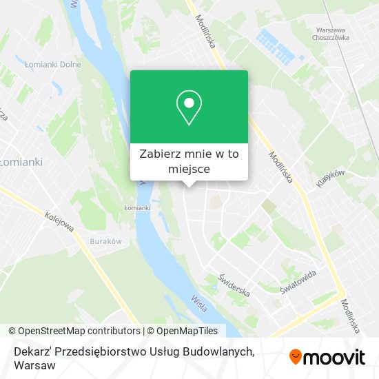 Mapa Dekarz' Przedsiębiorstwo Usług Budowlanych