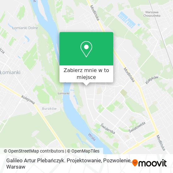 Mapa Galileo Artur Plebańczyk. Projektowanie, Pozwolenie