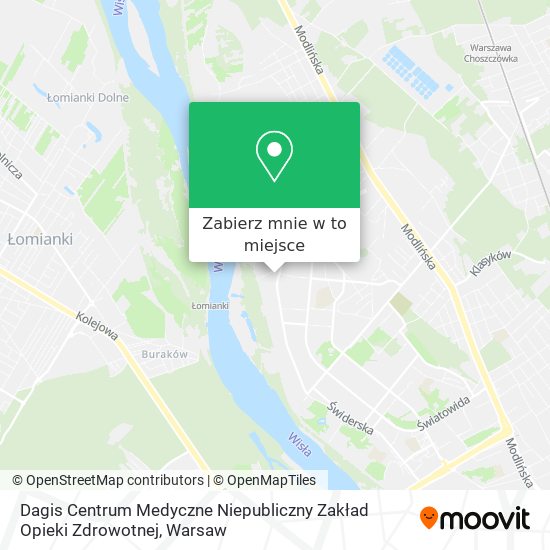 Mapa Dagis Centrum Medyczne Niepubliczny Zakład Opieki Zdrowotnej