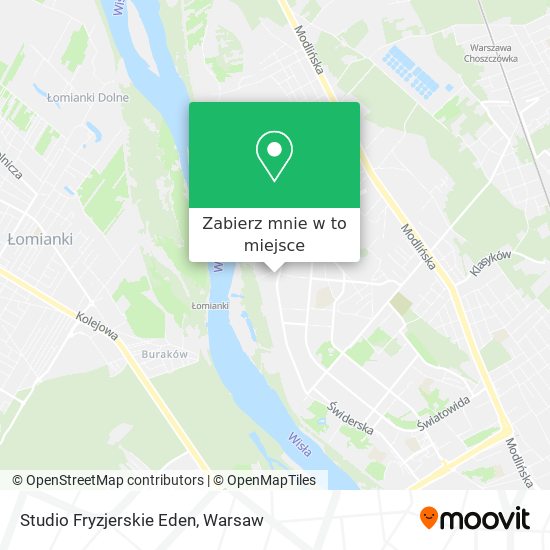 Mapa Studio Fryzjerskie Eden