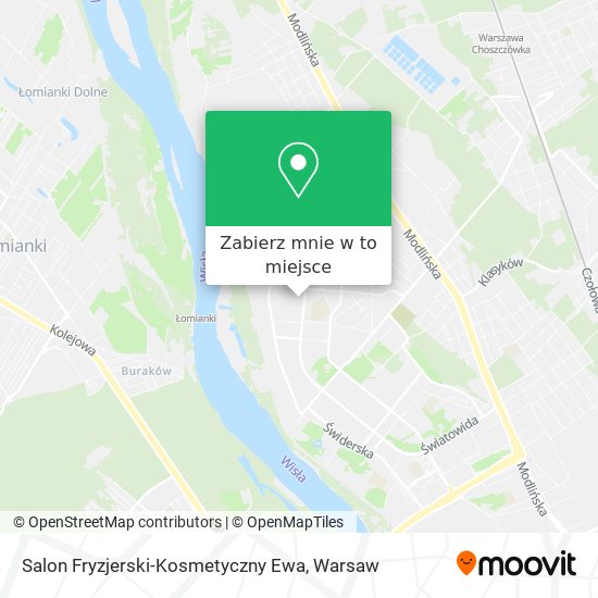 Mapa Salon Fryzjerski-Kosmetyczny Ewa