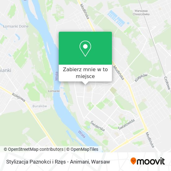 Mapa Stylizacja Paznokci i Rzęs - Animani