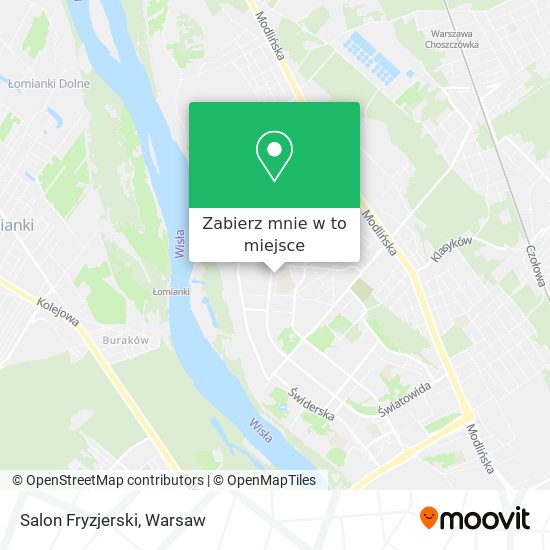 Mapa Salon Fryzjerski