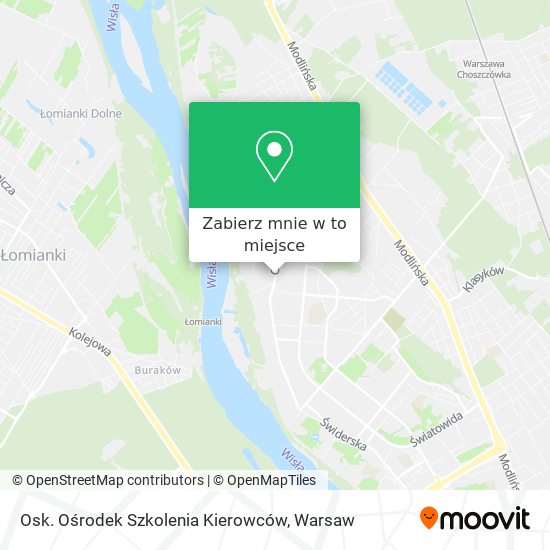 Mapa Osk. Ośrodek Szkolenia Kierowców