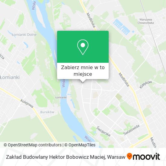 Mapa Zakład Budowlany Hektor Bobowicz Maciej