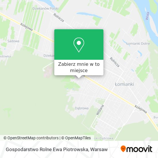 Mapa Gospodarstwo Rolne Ewa Piotrowska