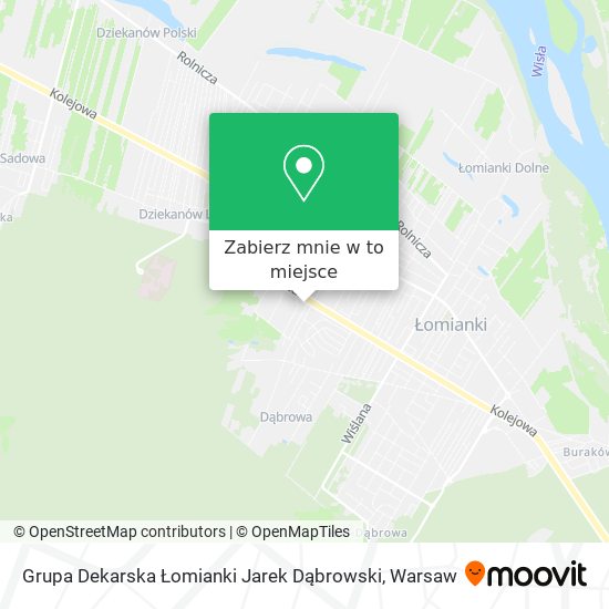 Mapa Grupa Dekarska Łomianki Jarek Dąbrowski