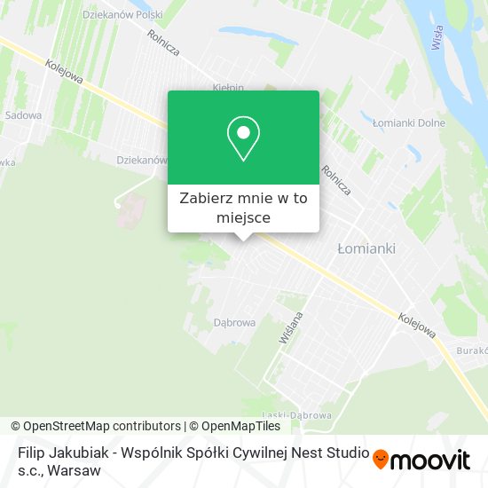 Mapa Filip Jakubiak - Wspólnik Spółki Cywilnej Nest Studio s.c.