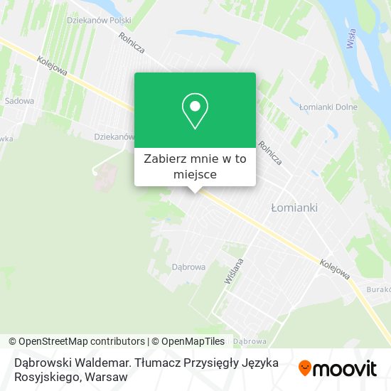 Mapa Dąbrowski Waldemar. Tłumacz Przysięgły Języka Rosyjskiego