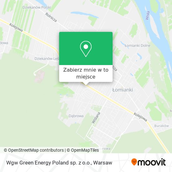 Mapa Wgw Green Energy Poland sp. z o.o.