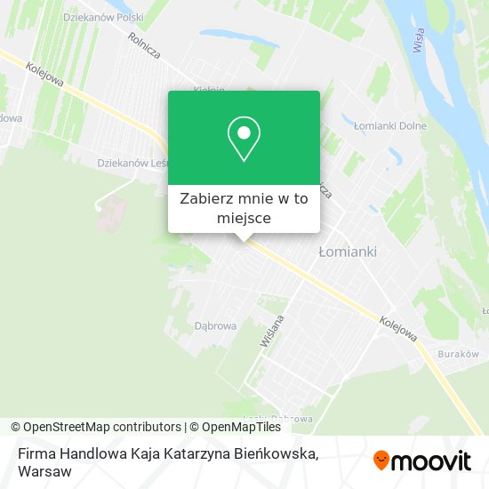 Mapa Firma Handlowa Kaja Katarzyna Bieńkowska