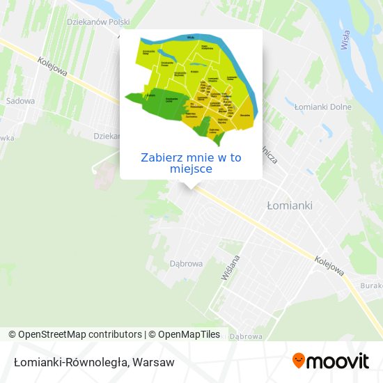 Mapa Łomianki-Równoległa