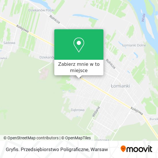 Mapa Gryfis. Przedsiębiorstwo Poligraficzne