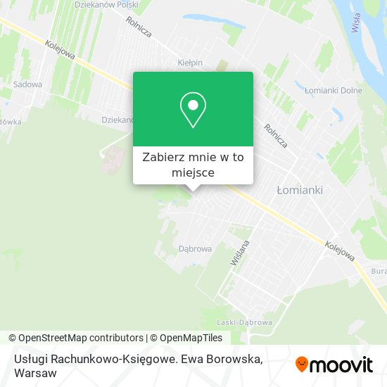 Mapa Usługi Rachunkowo-Księgowe. Ewa Borowska