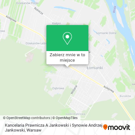 Mapa Kancelaria Prawnicza A Jankowski i Synowie Andrzej Jankowski