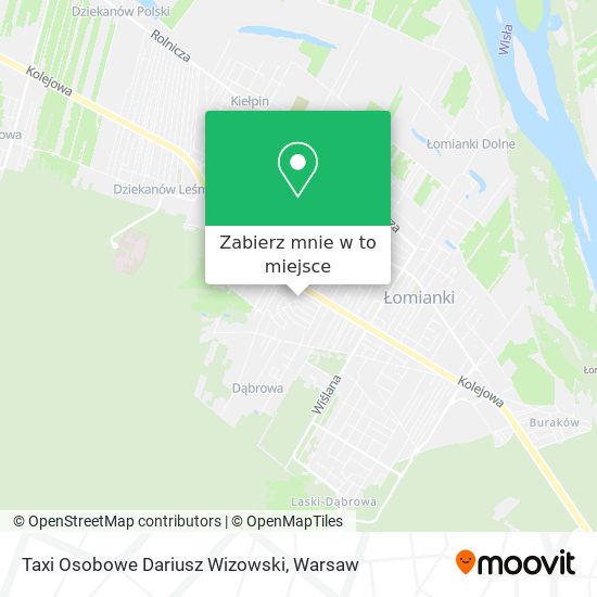 Mapa Taxi Osobowe Dariusz Wizowski