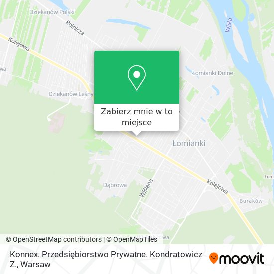 Mapa Konnex. Przedsiębiorstwo Prywatne. Kondratowicz Z.