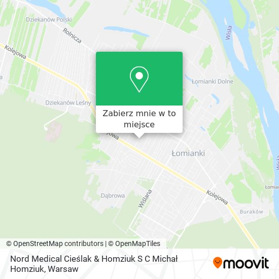 Mapa Nord Medical Cieślak & Homziuk S C Michał Homziuk