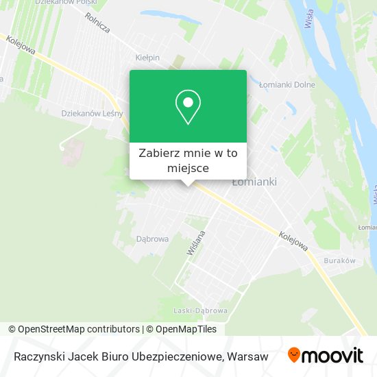 Mapa Raczynski Jacek Biuro Ubezpieczeniowe