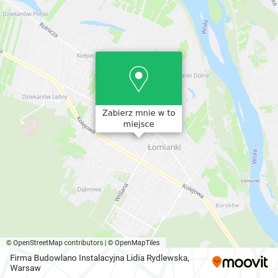 Mapa Firma Budowlano Instalacyjna Lidia Rydlewska